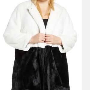 Elan Black and White Teddy Jacket